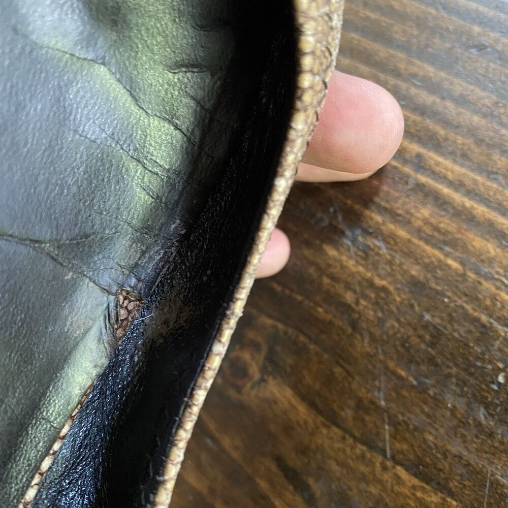 Tory Burch "Reva" Coconut Brown Stingray Leather Ballet Flat - Size 7 - Picture 5 of 6